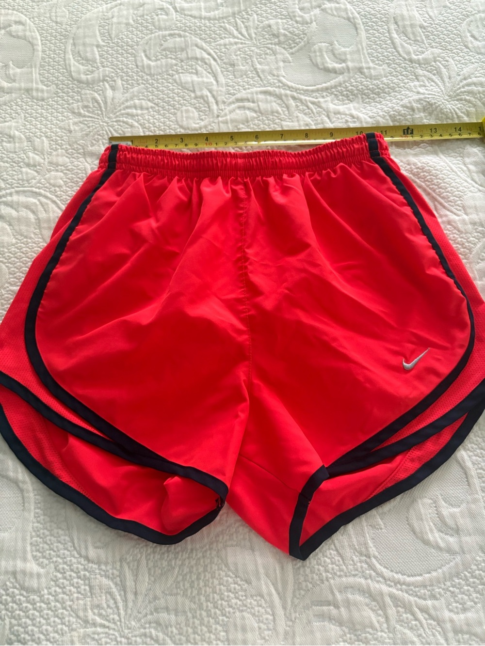 Nike Women’s Bright Red Athletic Shorts with Black Trim